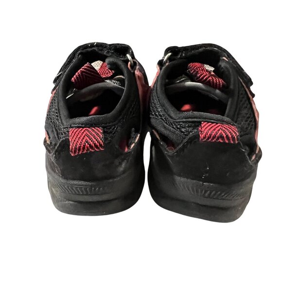 Oshkosh Bgosh Toddler Boys Red & Black Closed-Toe Sandals SZ 7 Adjustable Straps - Picture 4 of 6